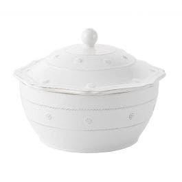 Berry & Thread Whitewash 9.5" Covered Casserole