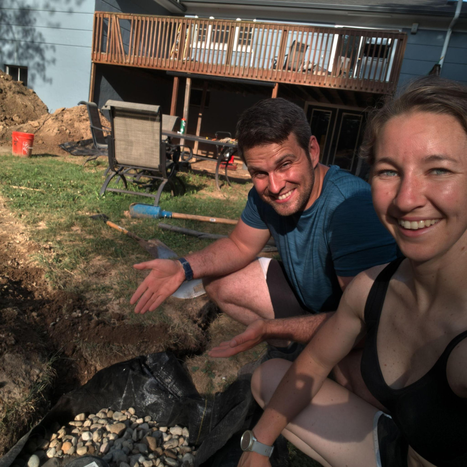 More backyard regrading dates