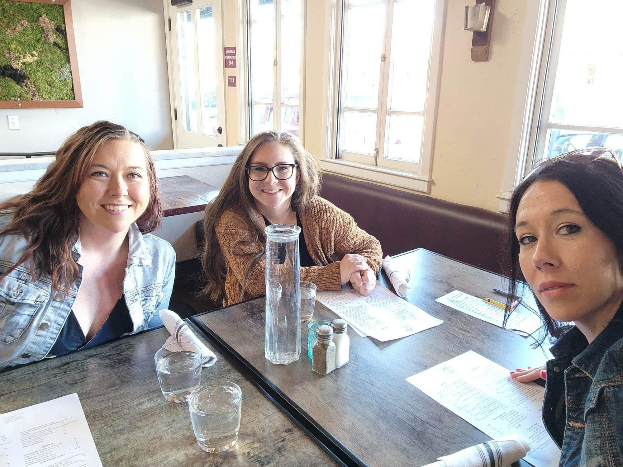 Lunch with these beauties before dress shopping