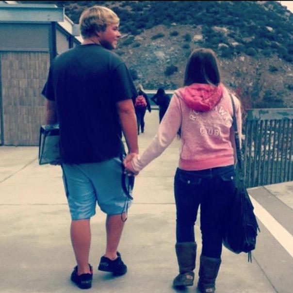 First photo of Trevor and Laura at 16
