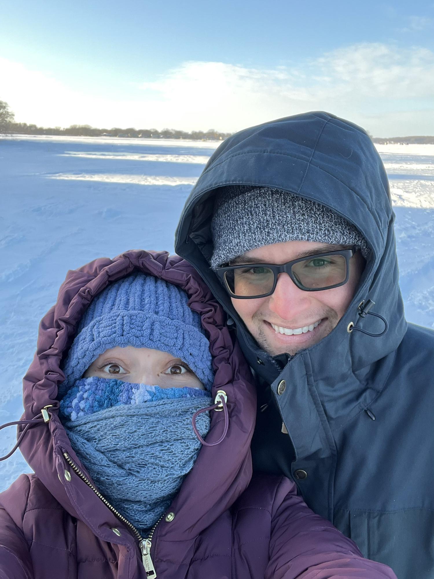 Frozen Lake Waconia - MN