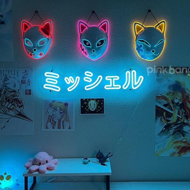 Custom Japanese led neon sign,Japanese hiragana decor,Katakana led neon,Game room decor,Stream neon decor,Birthday Gift,Graduation Gifts