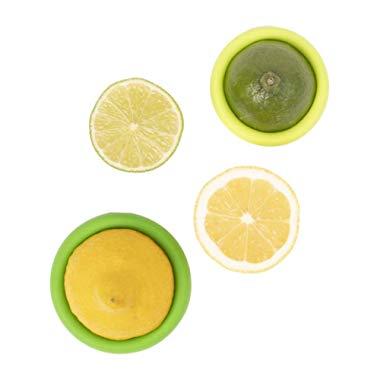 Set of 2 Food Huggers - Reusable Silicone Food Savers - Small Sizes - Patented Product