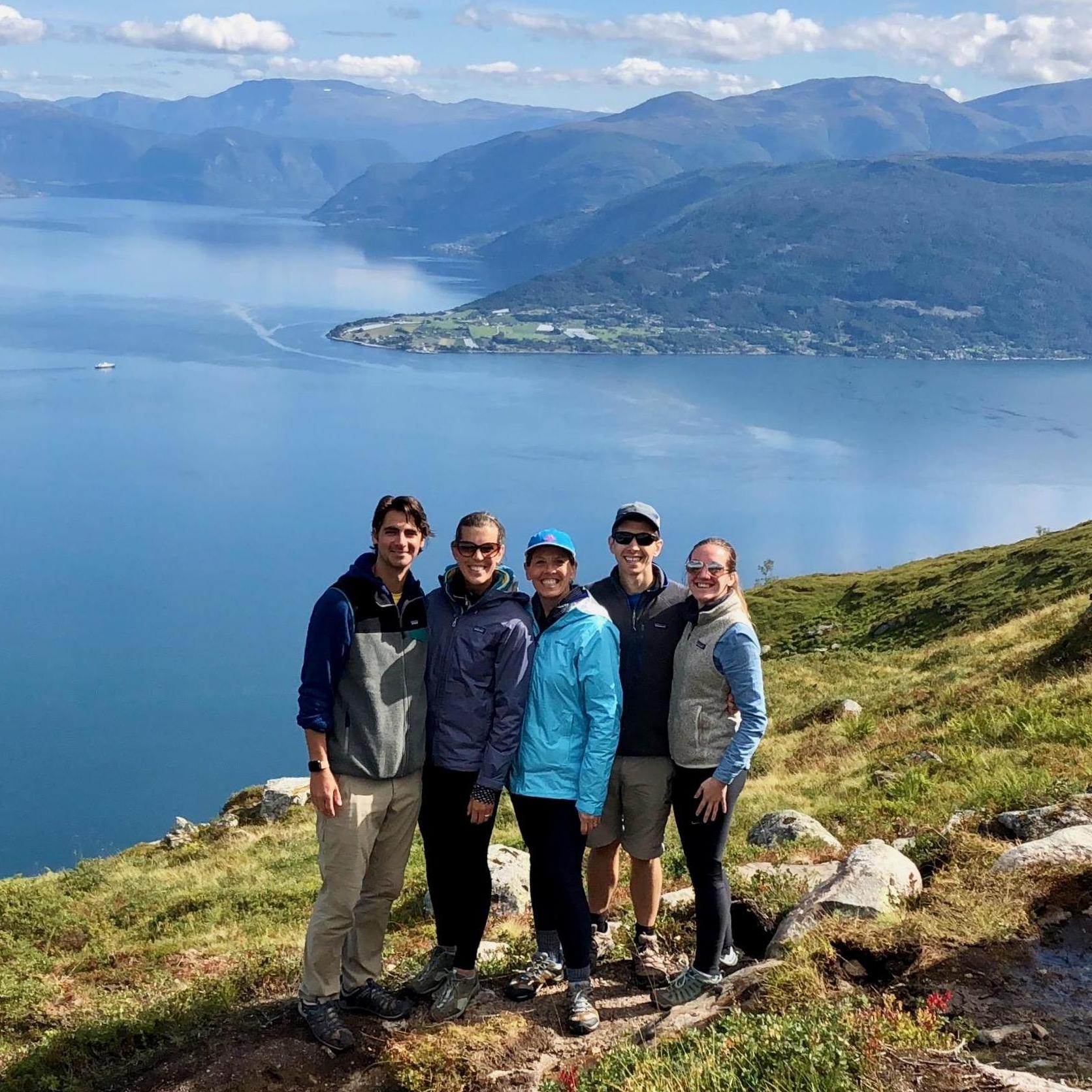 Balestrand, Norway with Cindy, Case and Nate in 2018