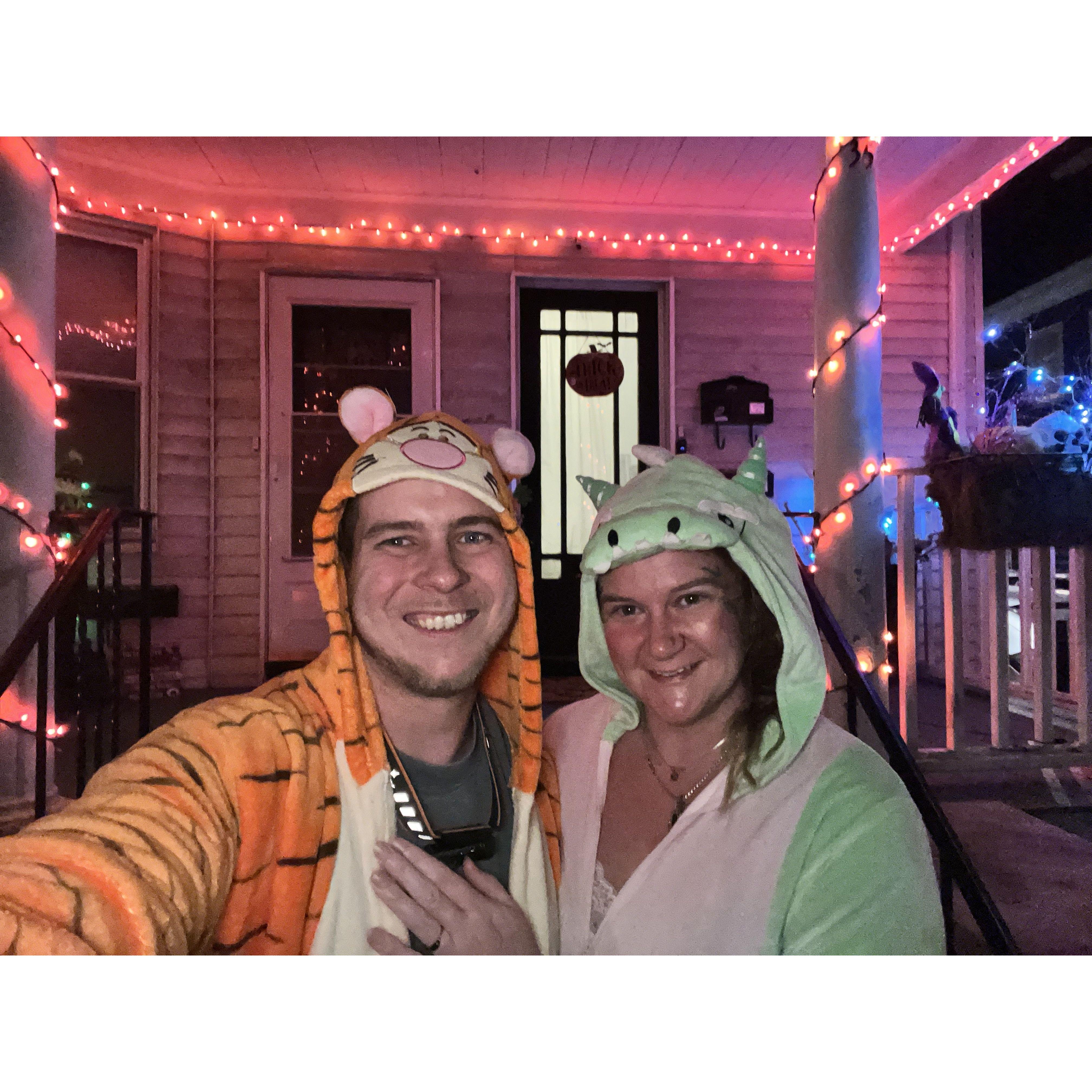 Our first Halloween in Salem, James' home town