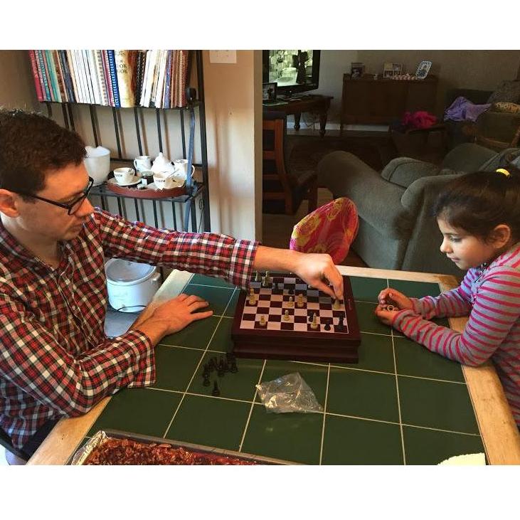 Andrew teaching sweet Reyna :)