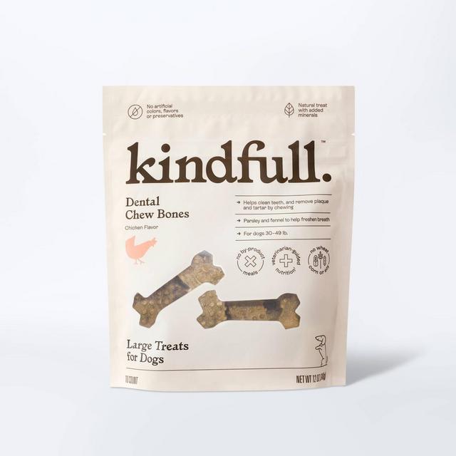 Dental Bones Chicken Dog Treats - Large - 12oz - Kindfull™