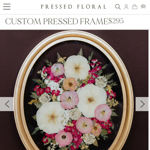 Bridal Bouquet Presservation - Pressed Floral Digital Gift Card
