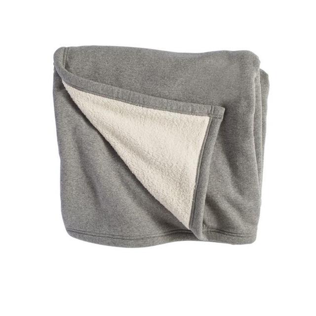 Grey Sherpa Sweatshirt Blanket