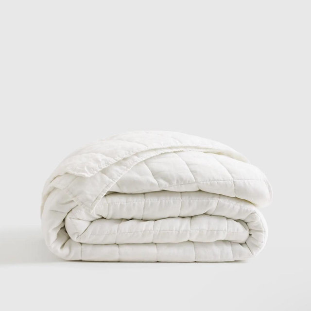 Linen Quilt | Quince - King White