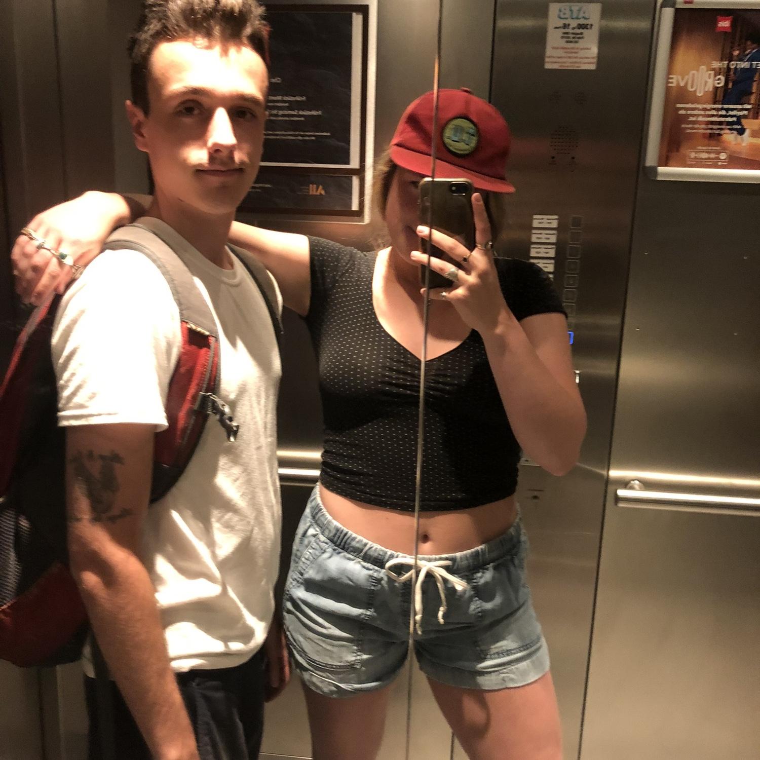 In a hotel elevator in Berlin!