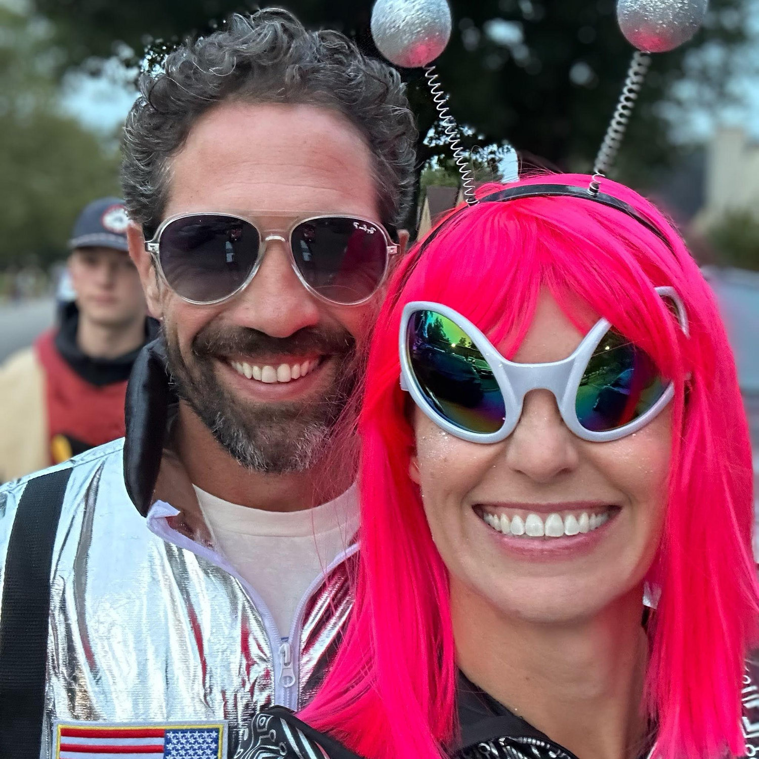 Astronaut and Alien on Halloween 2025