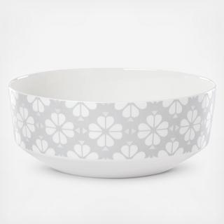 Spade Flower Platinum Serving Bowl