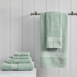 8pc Cotton Bath Towel Set Seafoam