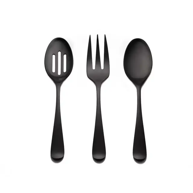 Cambridge® Silversmiths Rhiannon 3-Piece Hostess Set in Satin Black
