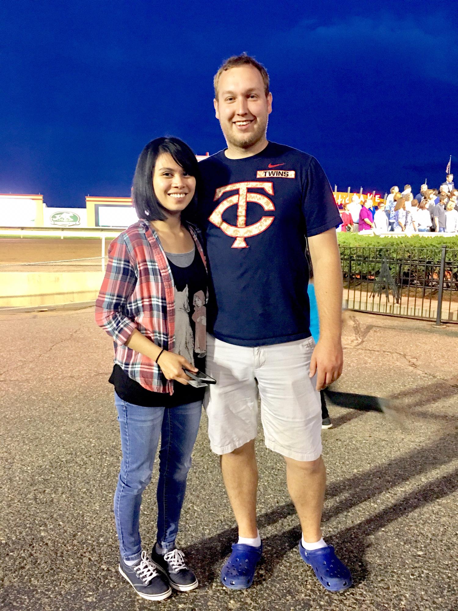Celebrated Steven’s 27th birthday at Canterbury Park.