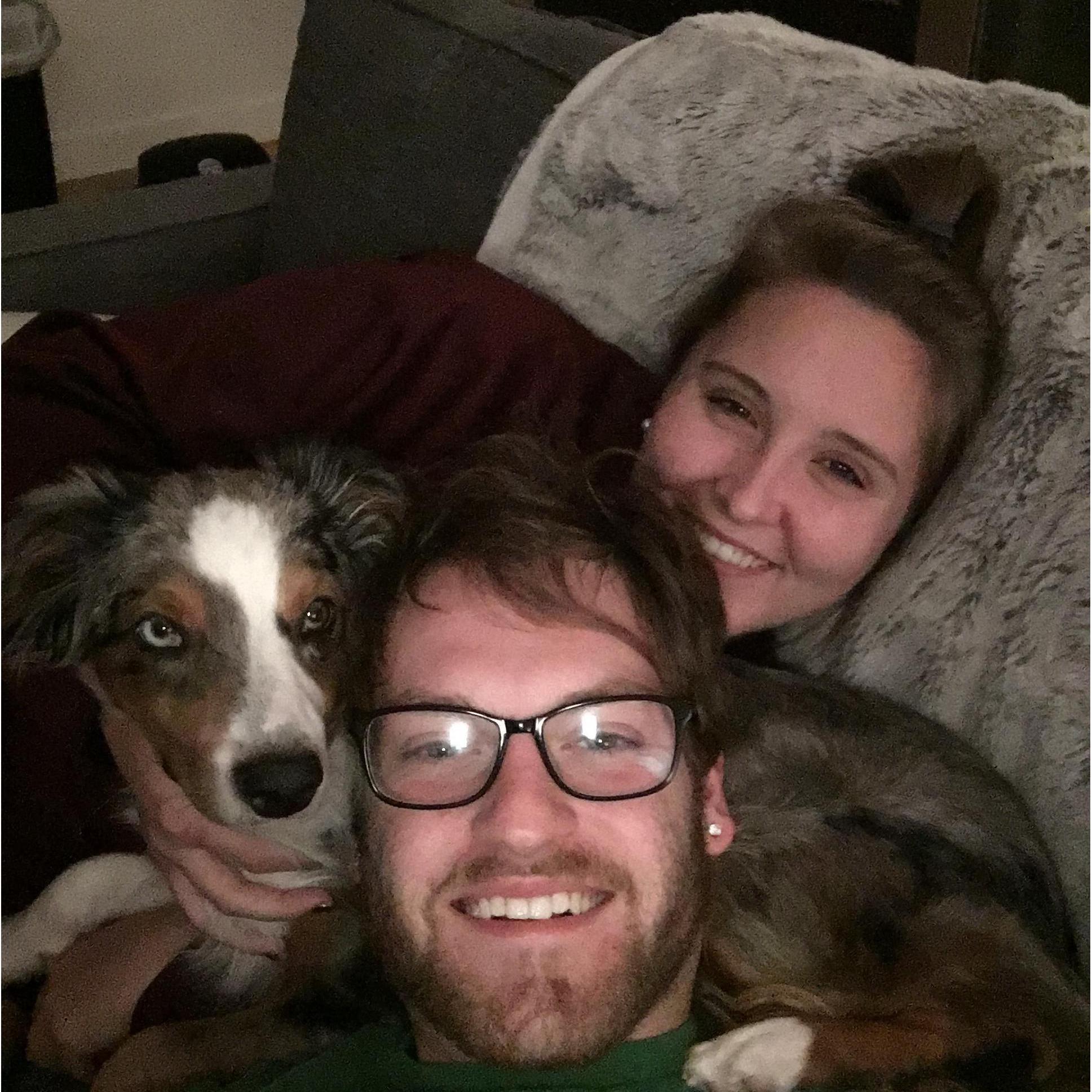 Our first fam selfie living together:)