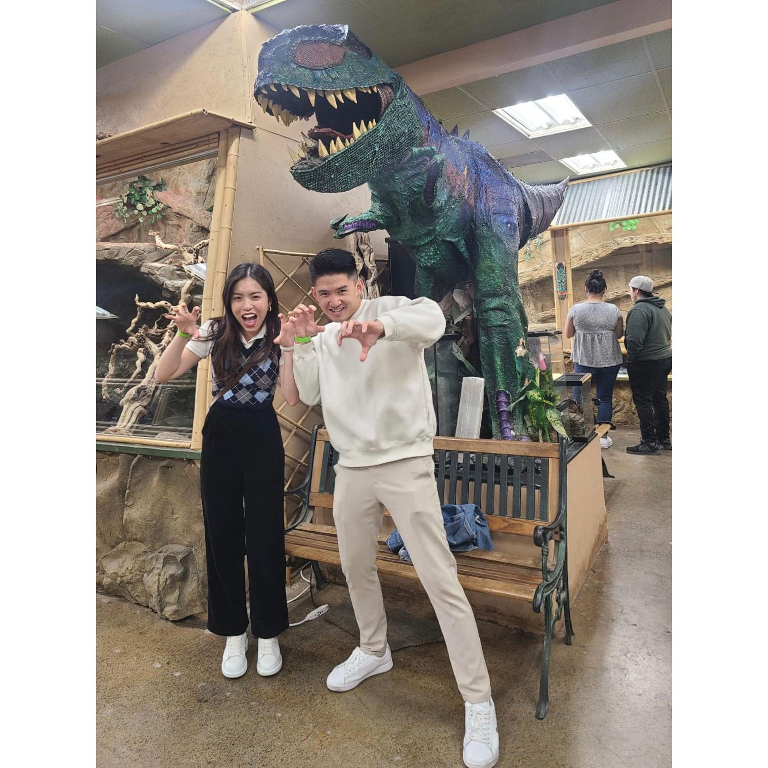 3/12/23 - When she said she likes dinosaur.