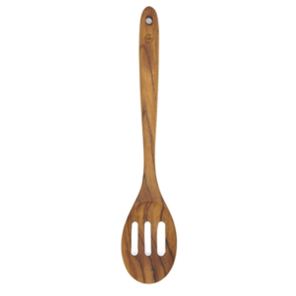 FAAY Premium Wooden Slotted Spoon, Handcraft from Teak | Healthy, Durable, High Moist and High Heat Resistance for Non Stick Cookware.