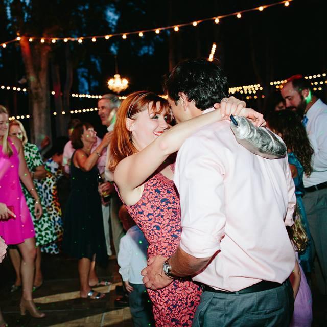 Dancing under the lights at Jane & Andy's wedding (2015)