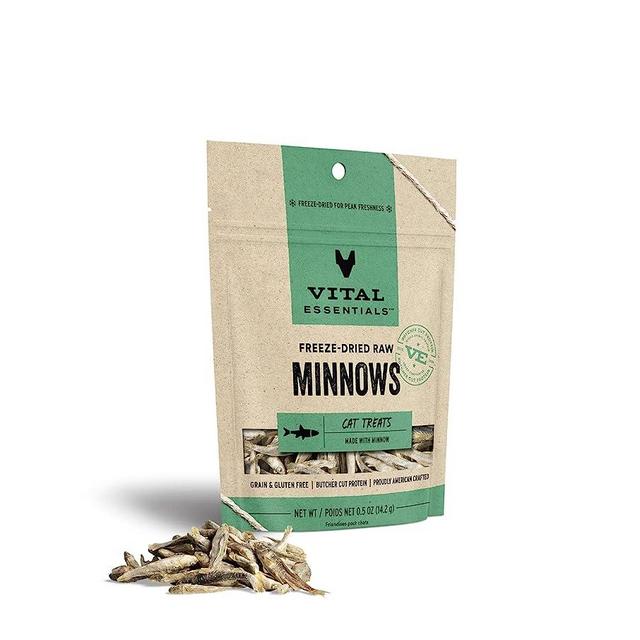 Vital Essentials Freeze-Dried Raw Cat Treats, Minnows Treats, 0.5 oz