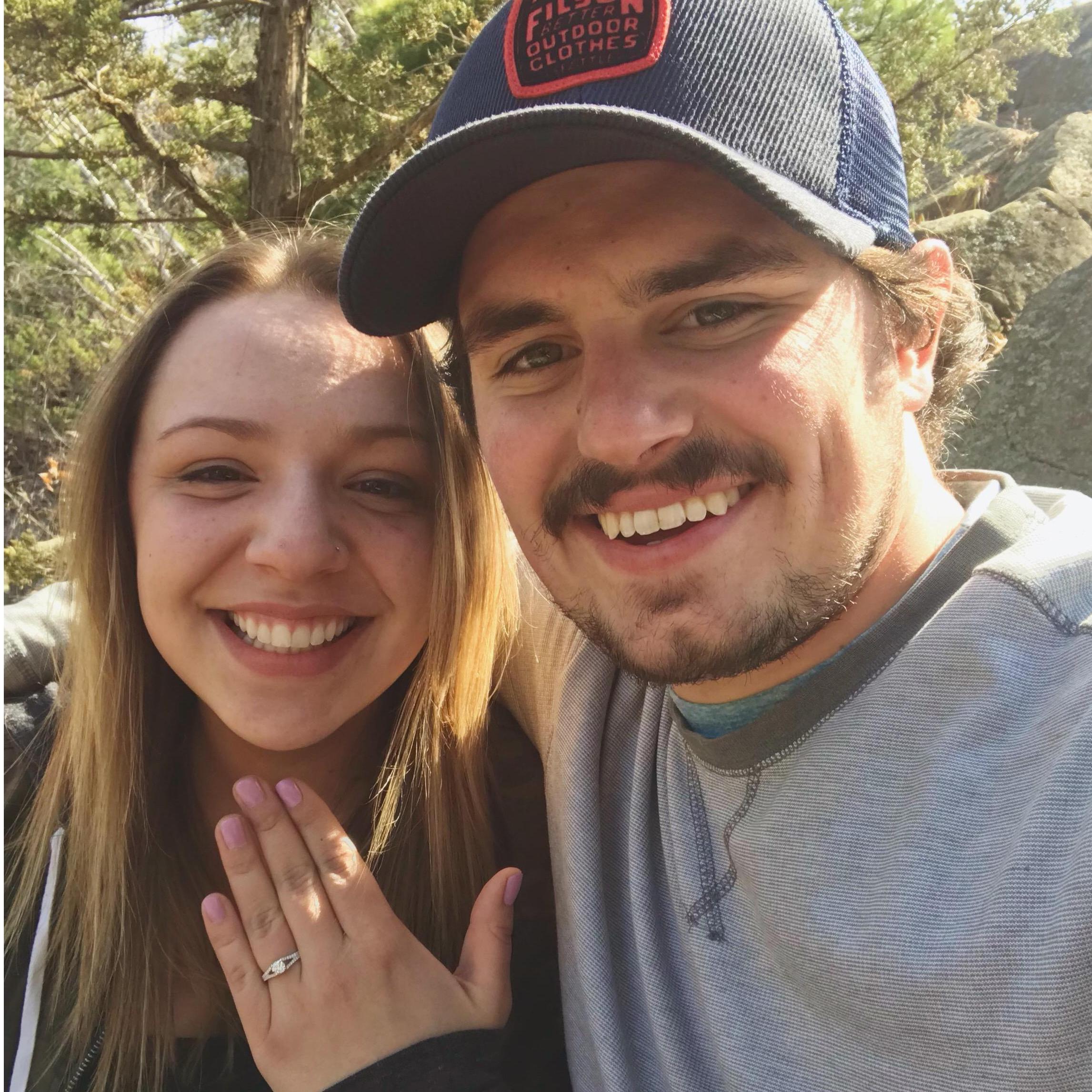 Max proposed on a motorcycle ride through Taylor's Falls on April 24th, 2019!