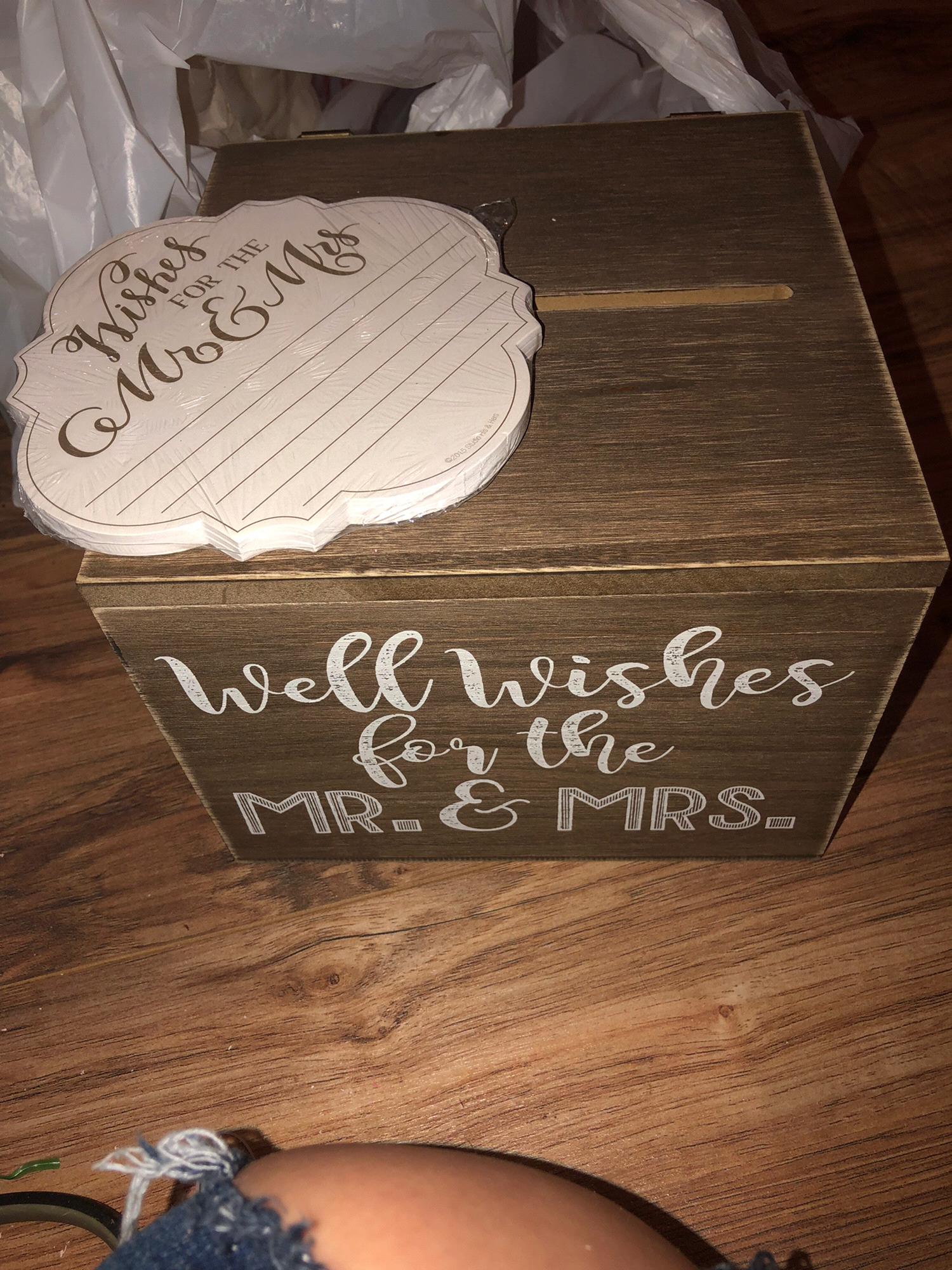 Box to go right inside the door to the reception