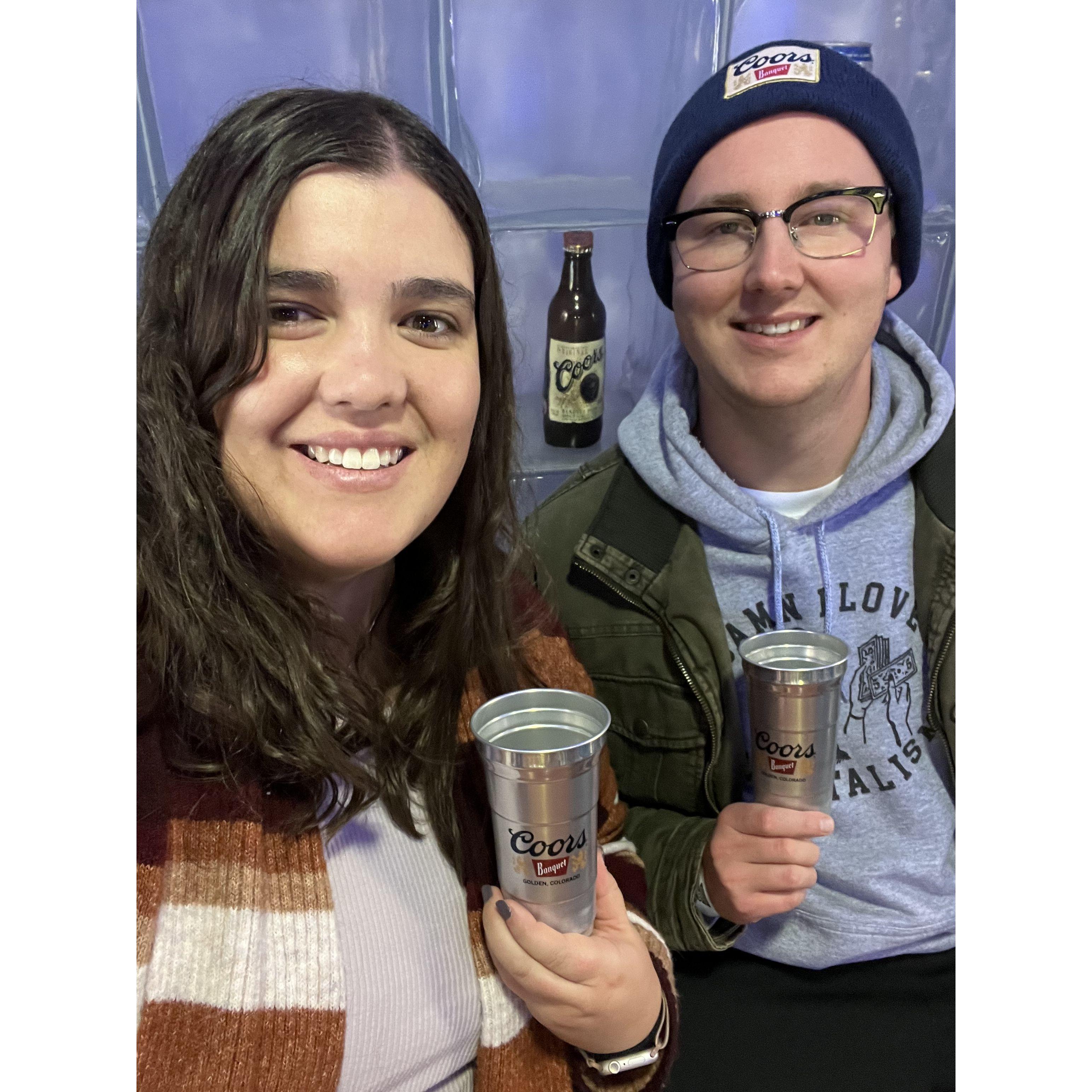 At Jonas' favorite spot in CO - the Coors Factory!