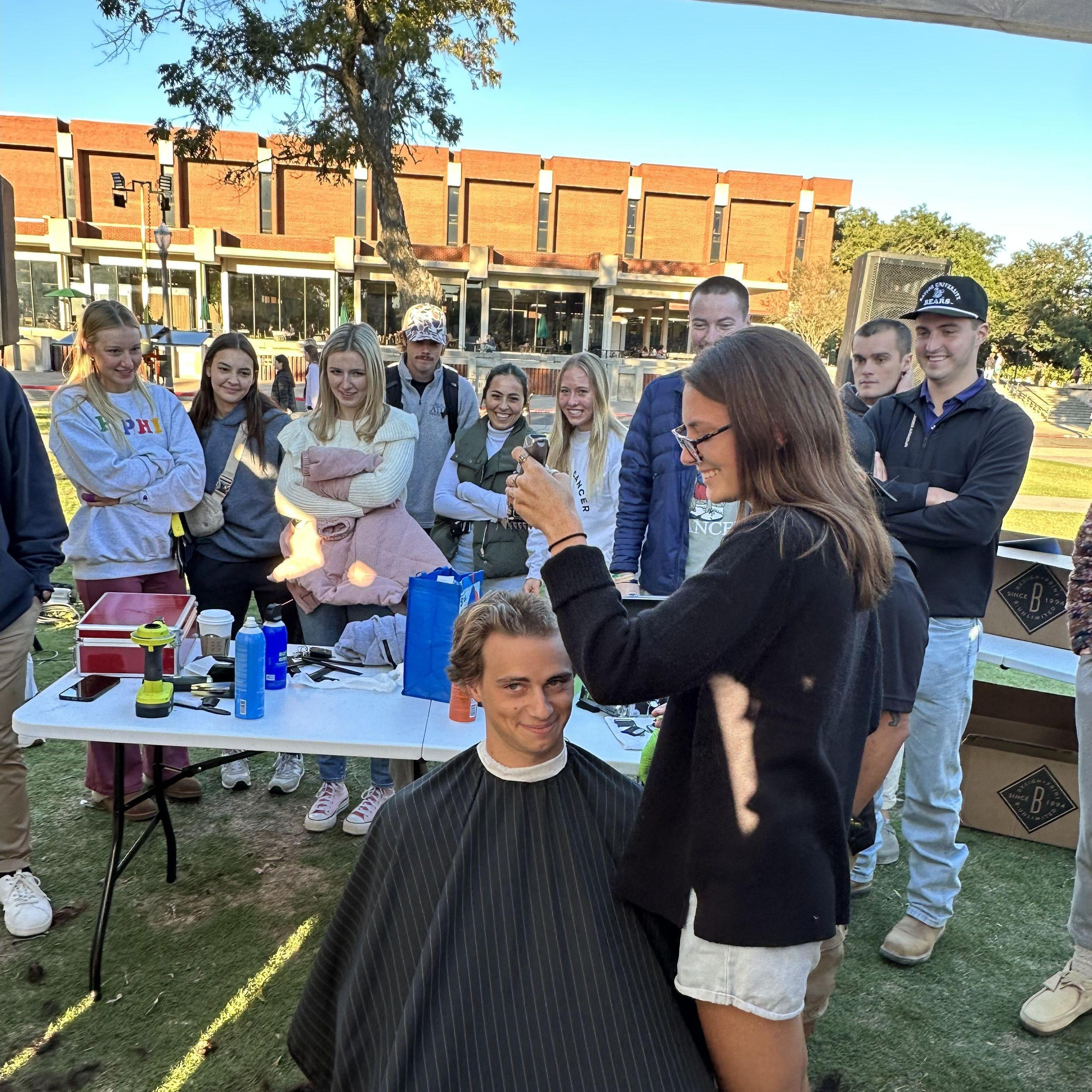 Jackson let Kiely shave his head about a month into the relationship