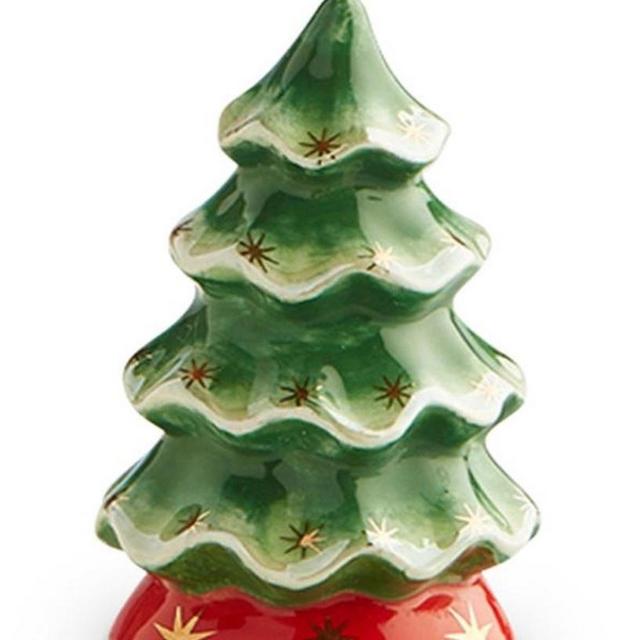 mini X-mas Tree Ceramic Platter Ornament