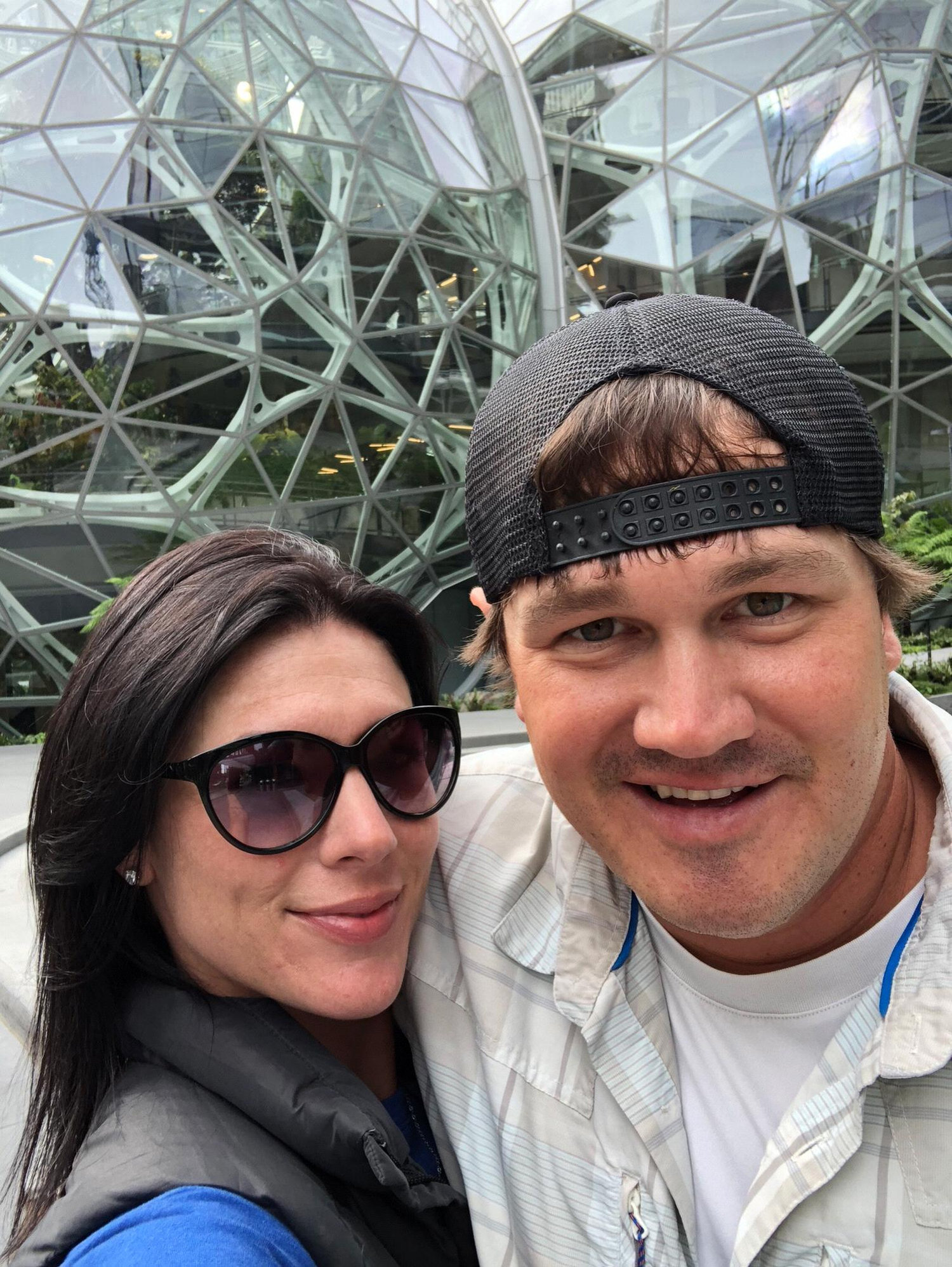 Visiting the Sphere's in Seattle.