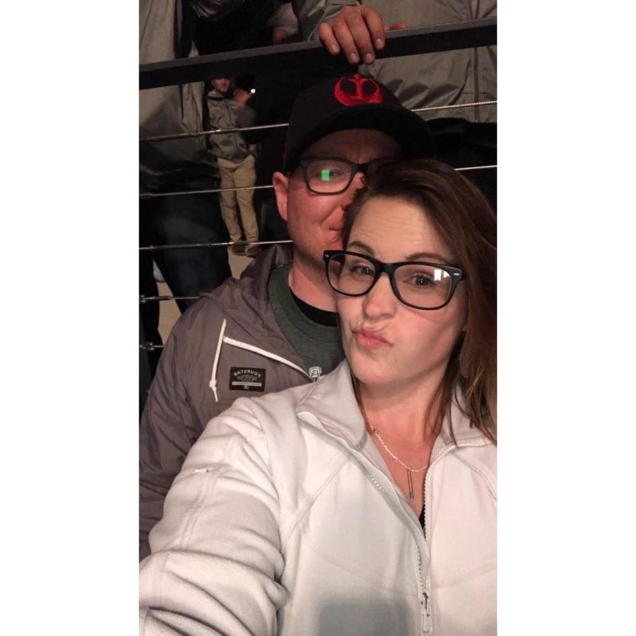 Our first concert together.  Drop Kick Murphy's and Flogging Molly in Missoula, MT 2018