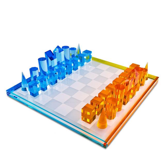 Tizo Multi Color 15" Lucite Chess Set