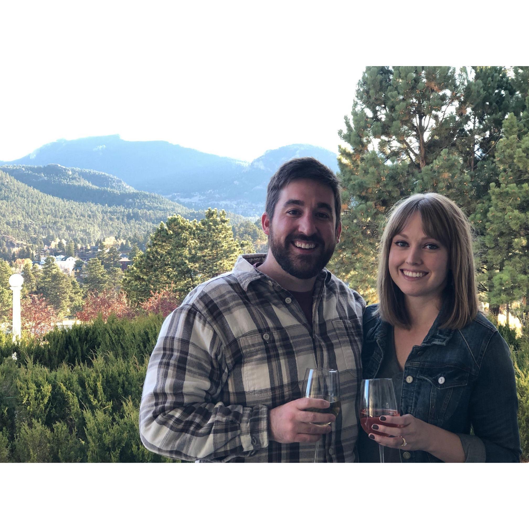 Celebrating our engagement.