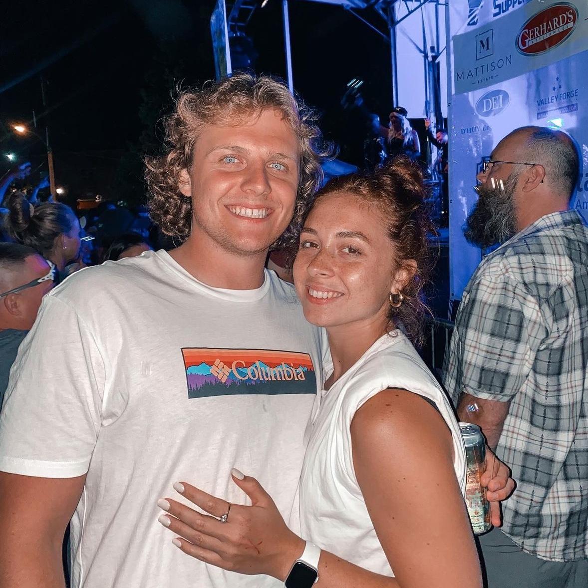 Enjoying a concert at the Ambler Music Festival