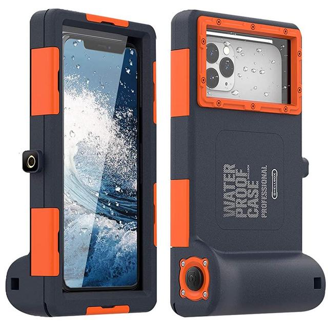 Diving Phone Case for iPhone Samsung, Professional Underwater Photography Housings Case with Lanyard[50ft/15m], Diving Case for iPhone 12/12Pro/12Mini/11/11Pro/11 Pro Max/XR/8/8Plus/7/7 Plus/6/ Etc