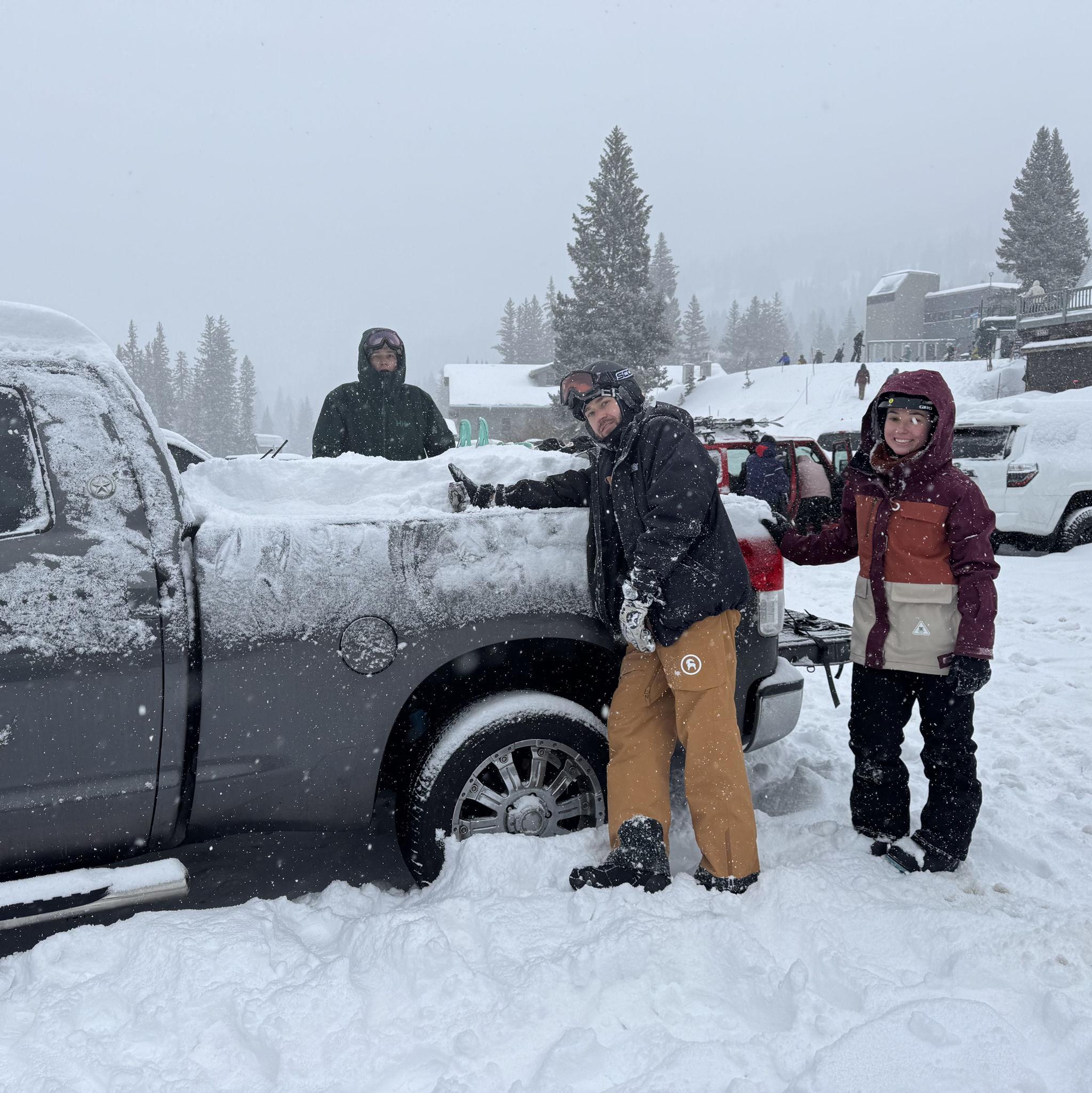 Truck buried in the snow at Brighton!