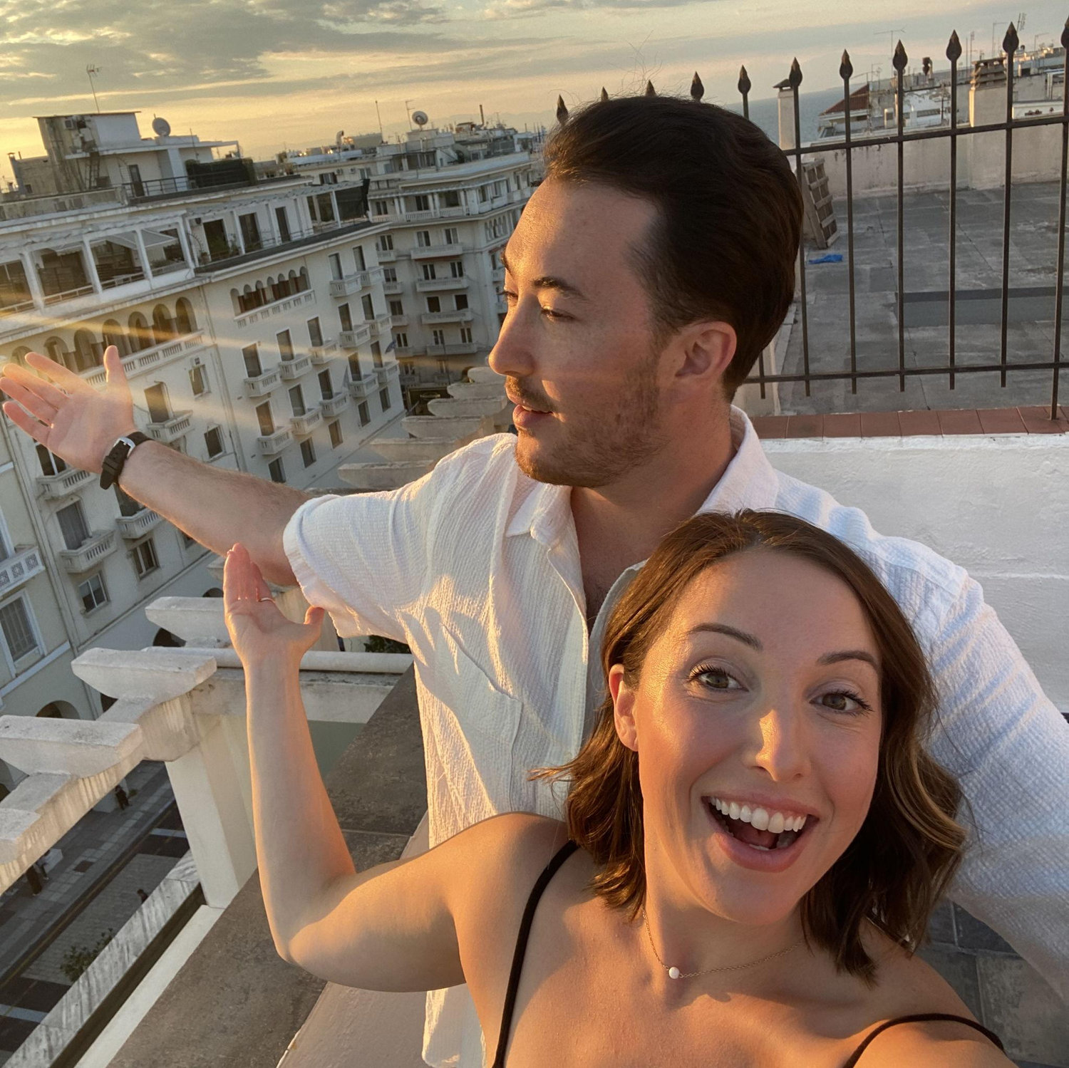 Our first overseas vacation together in Greece!