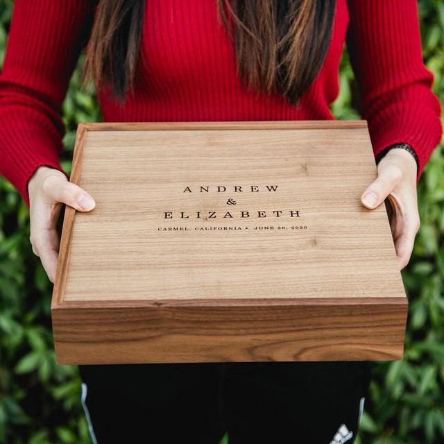 Square Wedding Memory Box - Keepsake...