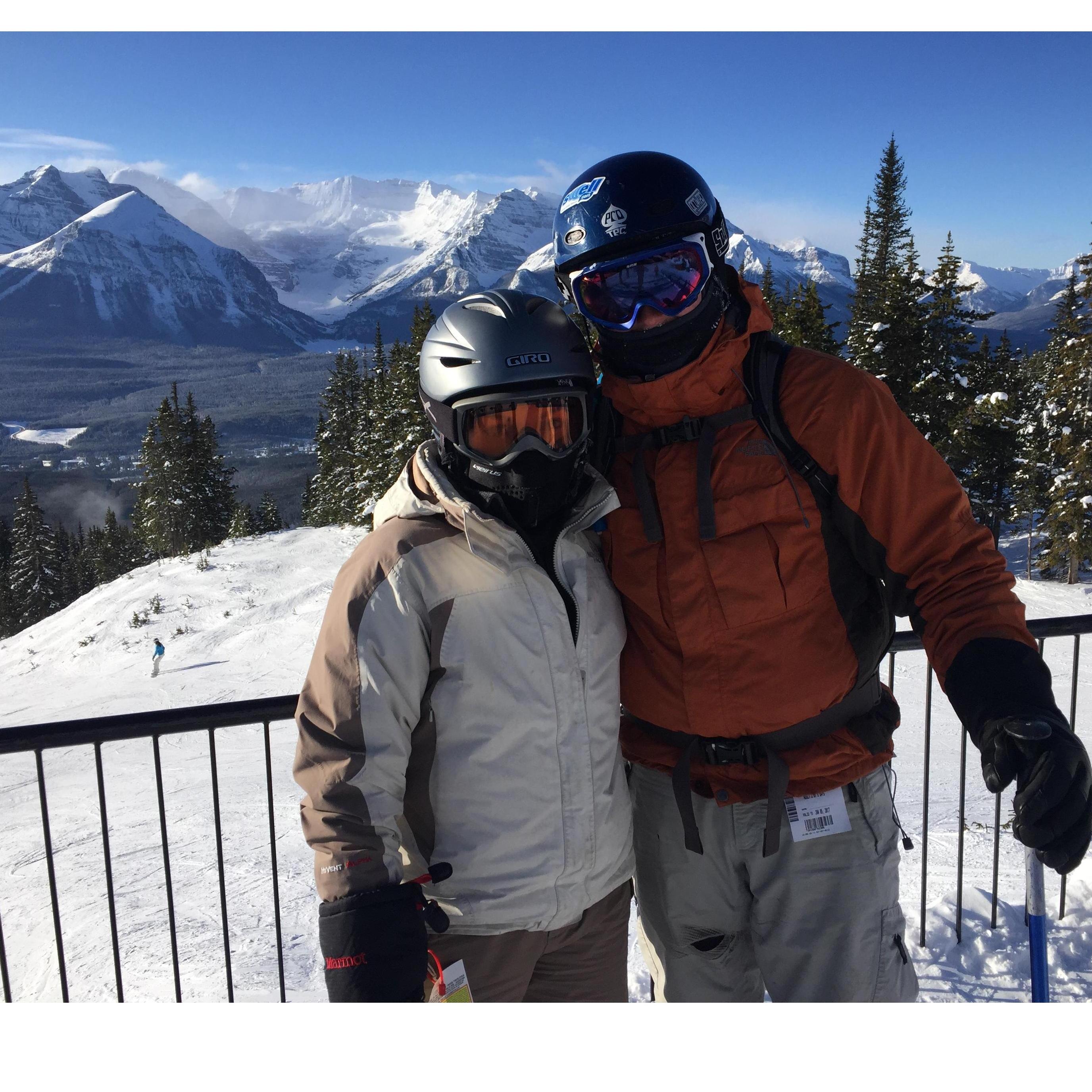 Skiing in Lake Louise, Celebrating New Years 2018