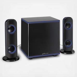 Platinum Wireless 2.1 Home Music System with LED