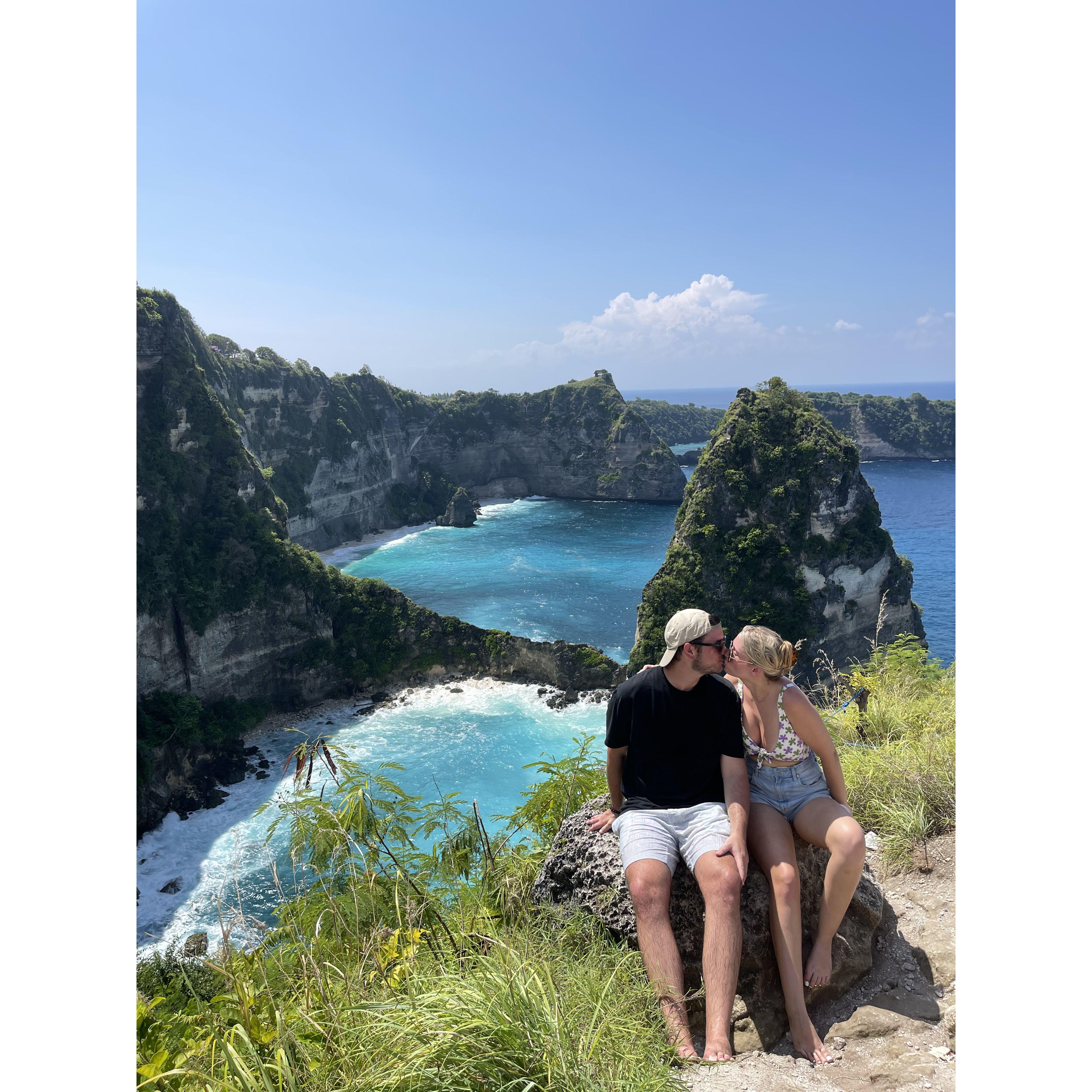 Exploring Nusa Penida together.