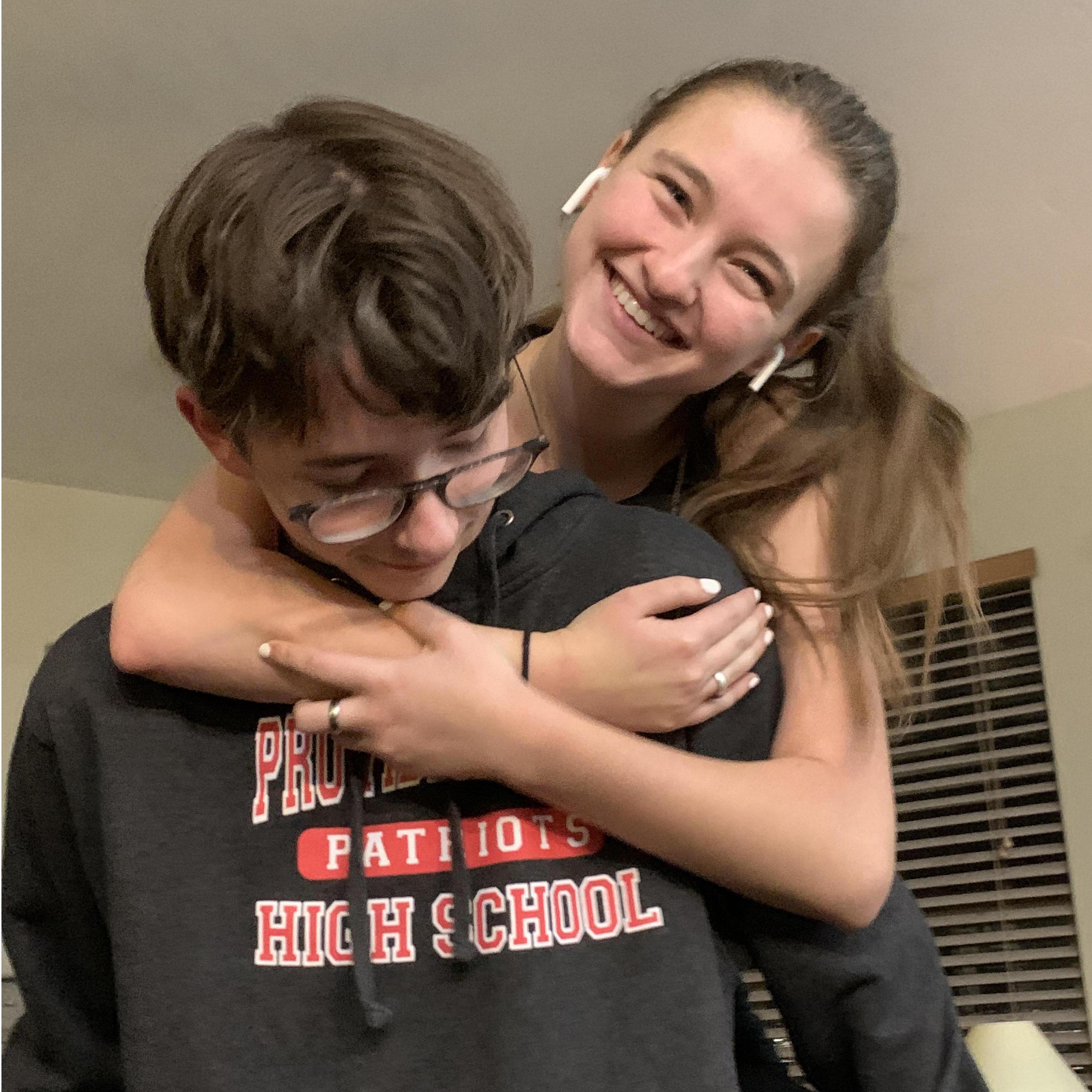 Sibling love!