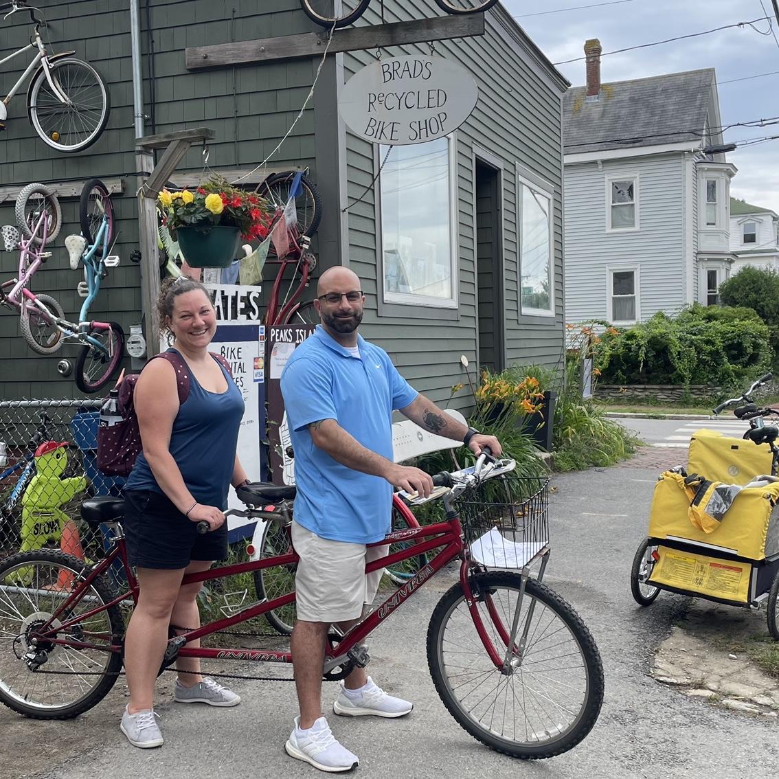 First visit to Maine. We biked around an island. A hilly island I’ll add.