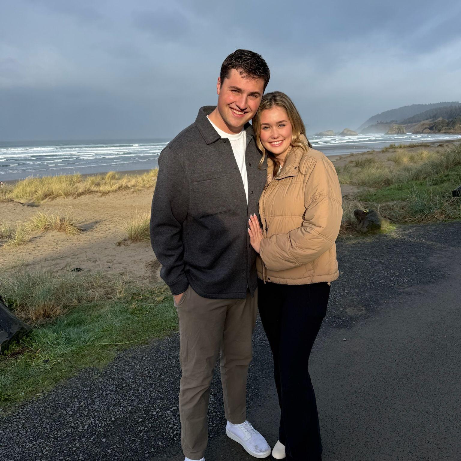Thanksgiving together in Cannon Beach, OR.