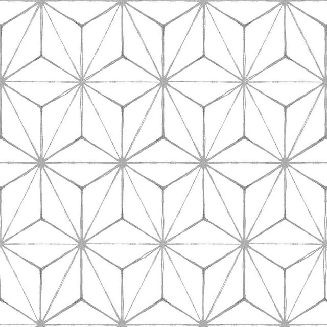 FloorPops FP2481 Kikko Floor Decal, White/Off-White
