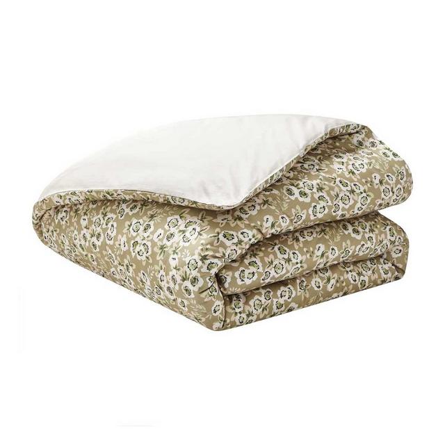 Housse de couette BLOSSOM LUNE en satin de coton bio imprimé