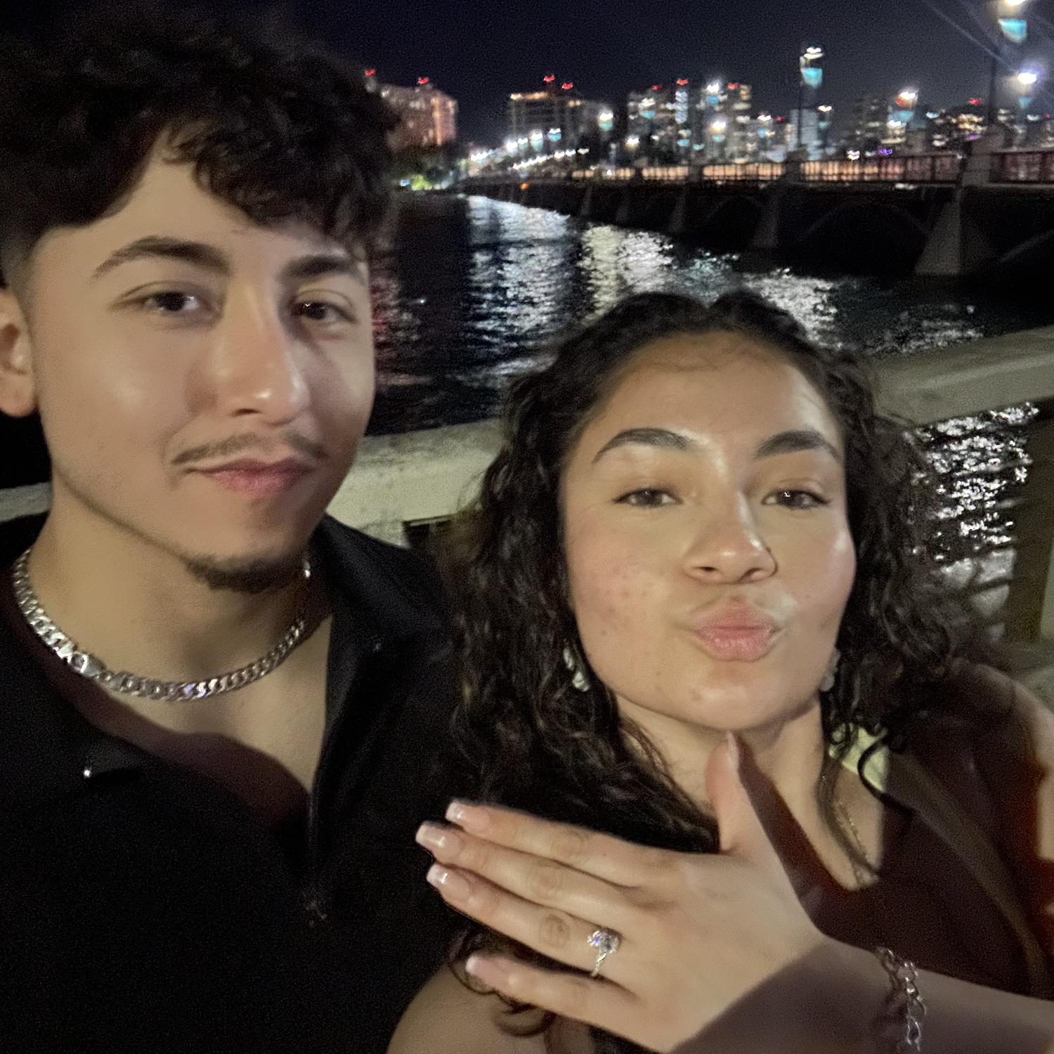 The day we got engaged!