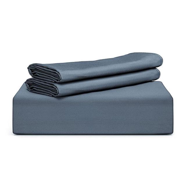 TAFTS Bamboo Duvet Cover Set, Queen Size - 100% Bamboo Viscose Duvet Set - 400TC Bamboo Duvet & 2 Pillow Shams - 3 Pieces - Silk Feel, Cooling, Anti-Static (Slate Blue)