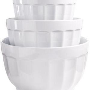 Martha Stewart Collection - Set of 3 Fluted Melamine Bowls, Created for Macy's